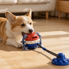 Multifunctional Suction Cup Treat Ball Toy for Dogs