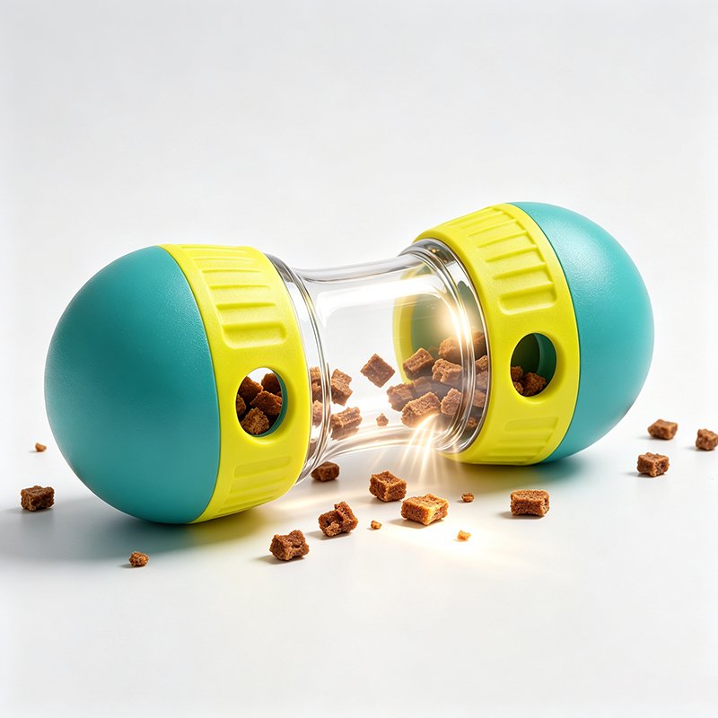 Dumbbell Slow Feeder Pet Treat Toy