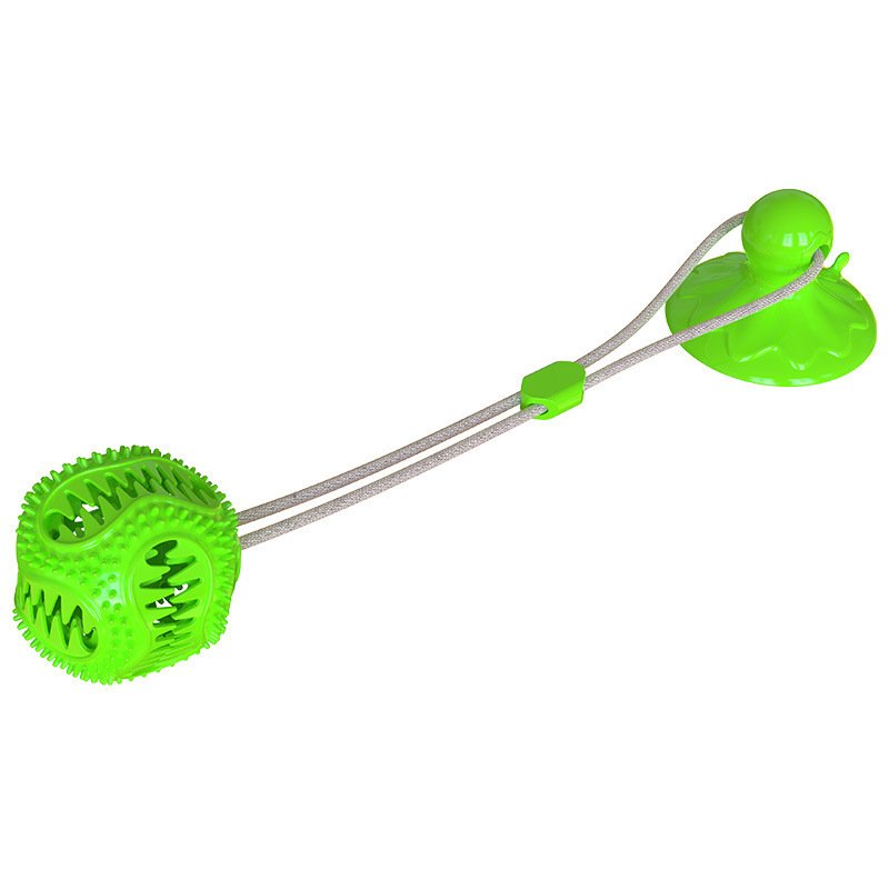 Squeaky Dog Treat Dispensing Ball with Strong Suction Cup - 图片 3
