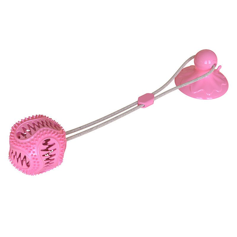 Squeaky Dog Treat Dispensing Ball with Strong Suction Cup - 图片 2