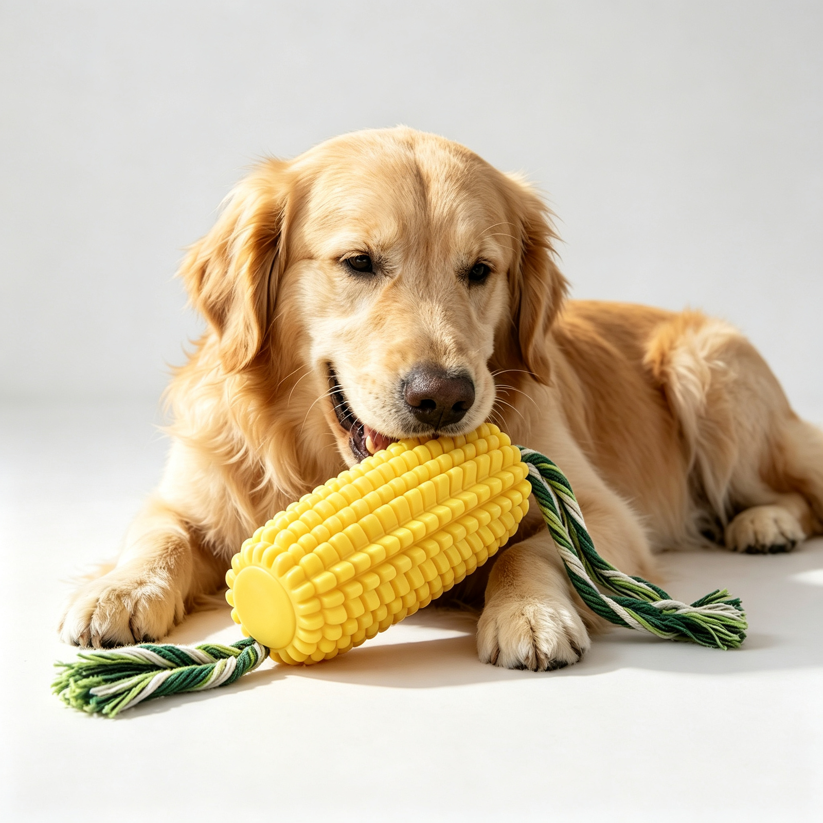 Squeaky Corn Chew Stick & Interactive Tug Toy for Dogs - 图片 5