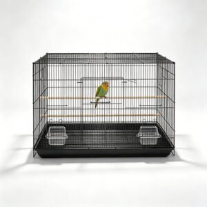 Modern Black Wire Flight & Breeding Cage