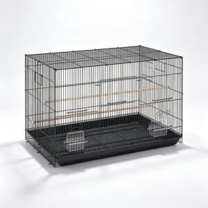 Modern Black Wire Flight & Breeding Cage