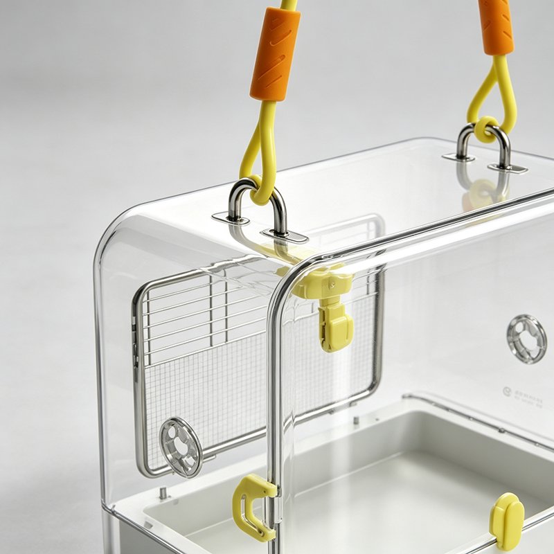 Clear Handbag-Style Travel Carrier for Small Pets - 图片 5