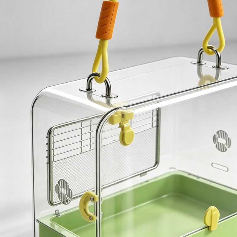 Clear Handbag-Style Travel Carrier for Small Pets - 图片 6