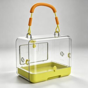 Clear Handbag-Style Travel Carrier for Small Pets