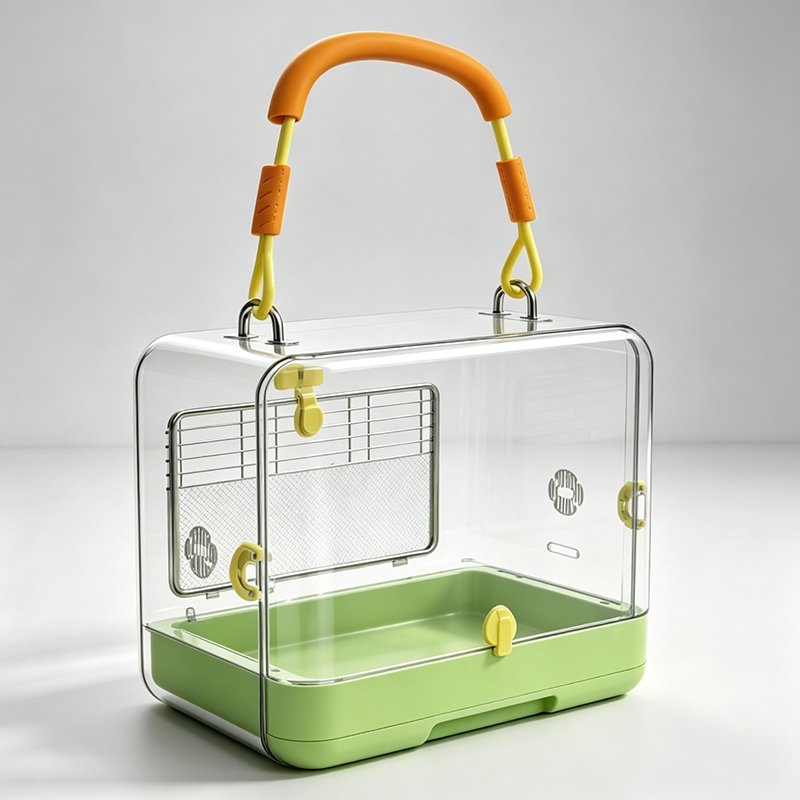 Clear Handbag-Style Travel Carrier for Small Pets