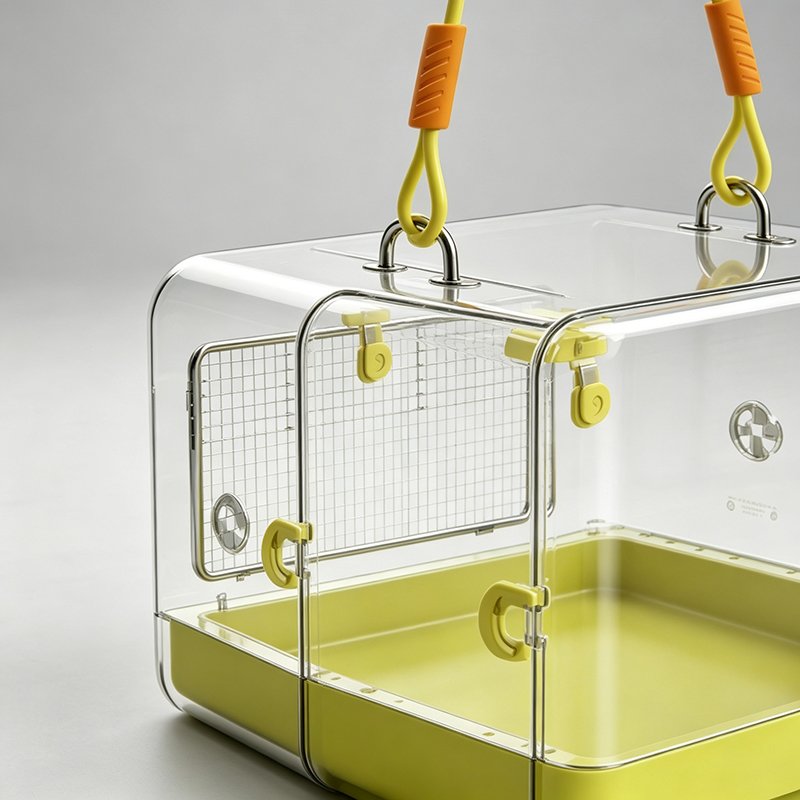 Clear Handbag-Style Travel Carrier for Small Pets - 图片 4