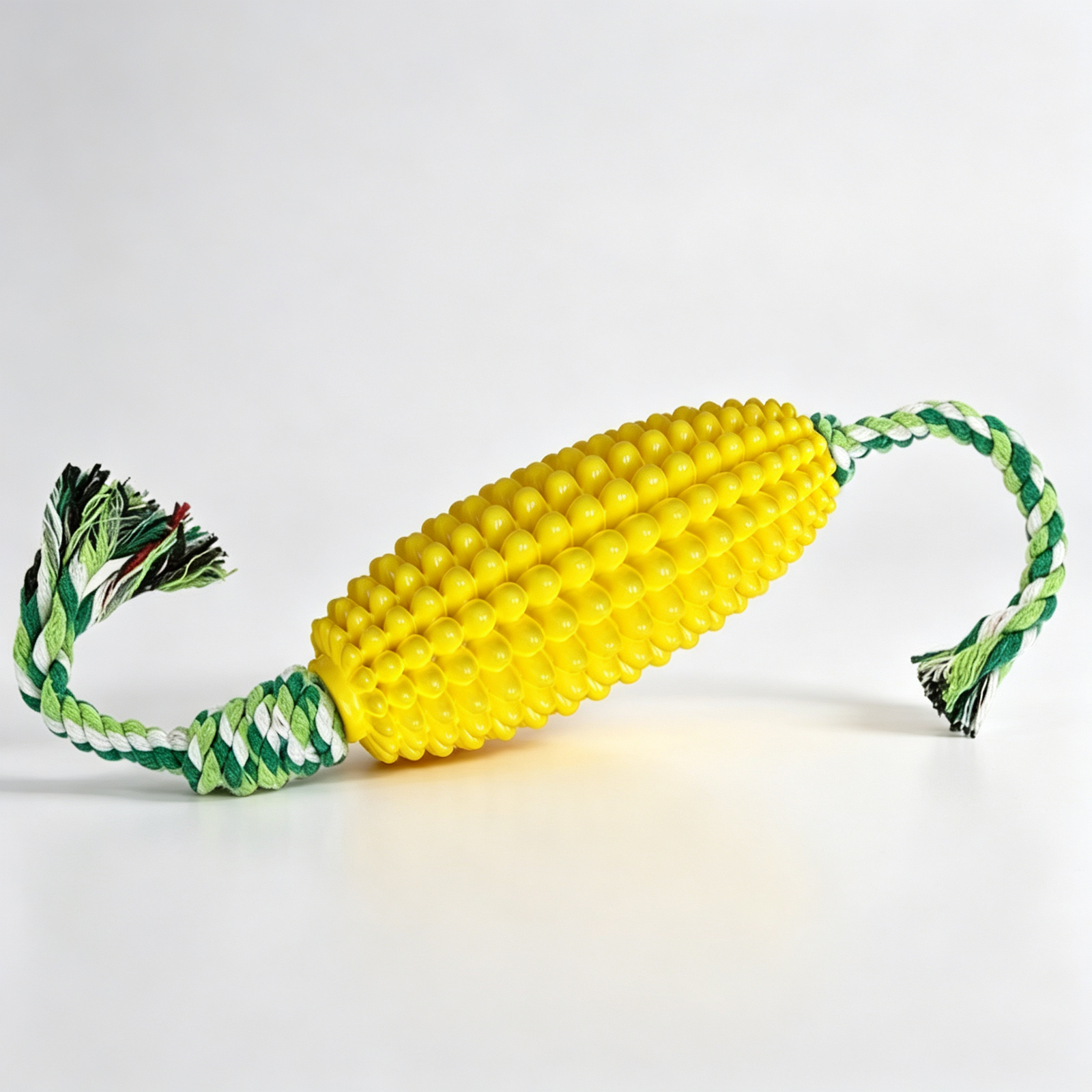 Corn Cob & Rope Tug Dog Chew Toy
