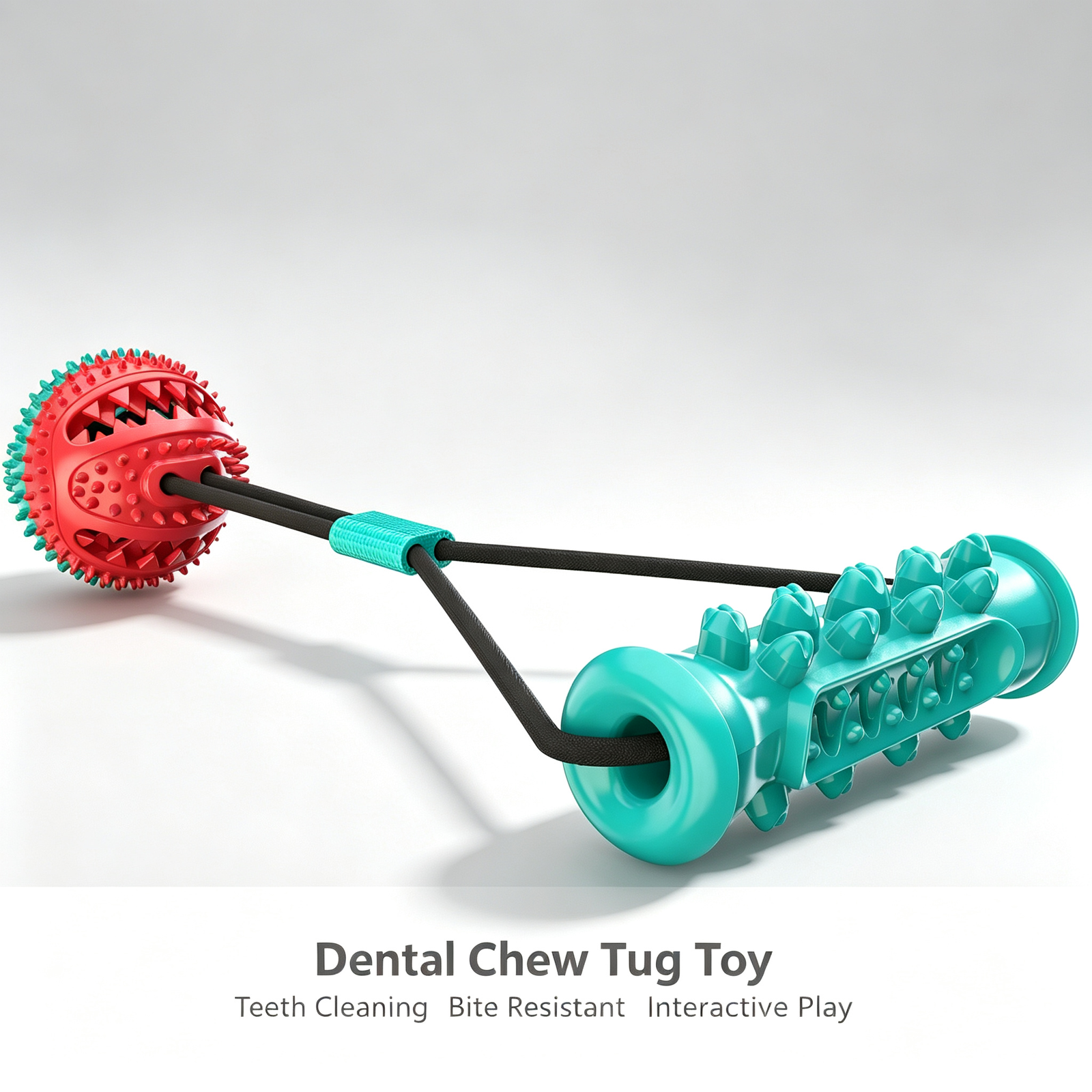 Interactive Tug-of-War Dog Chew Toy with Treat Ball - 图片 4