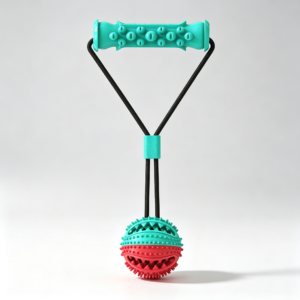 Interactive Tug-of-War Dog Chew Toy with Treat Ball