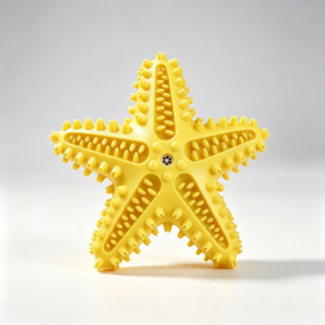 Starfish Squeaky Dental Chew Toy for Dogs