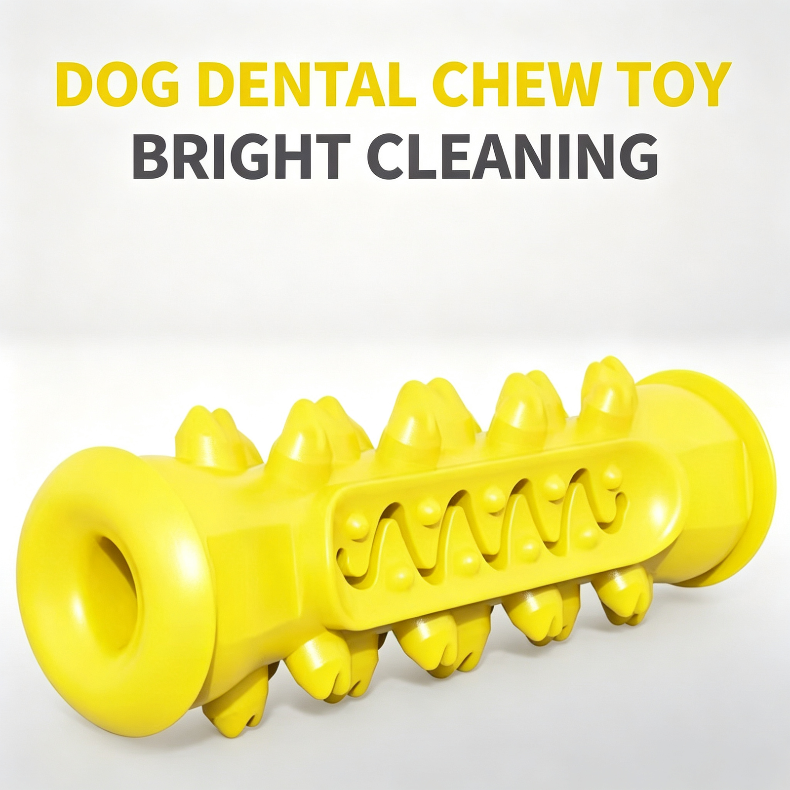 Interactive Self-Brushing Dog Dental Chew Toy