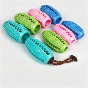 Dog Treat Dispensing Chew Ball, Durable Teeth Cleaning Interactive Dog Toy