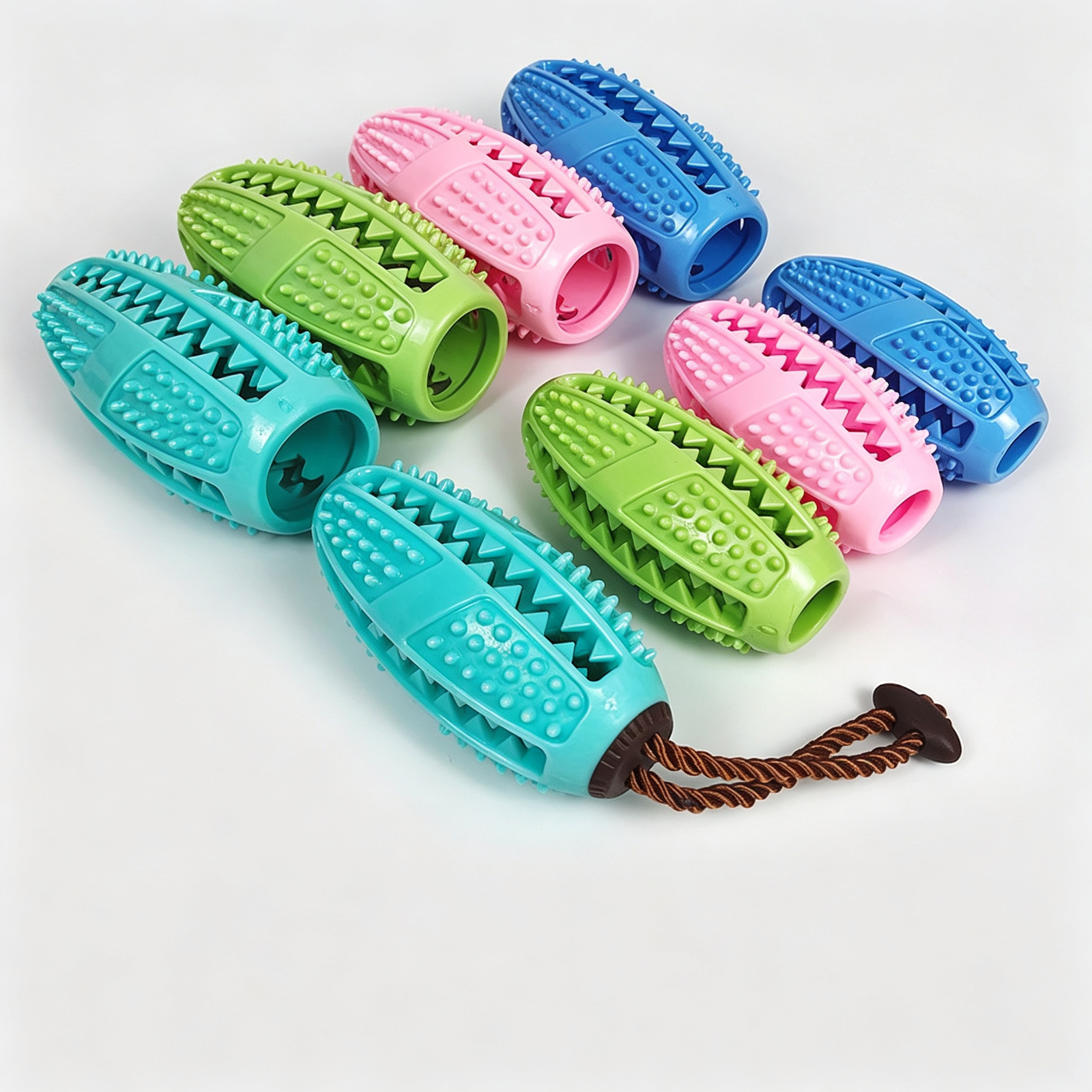 Dog Treat Dispensing Chew Ball, Durable Teeth Cleaning Interactive Dog Toy - 图片 2