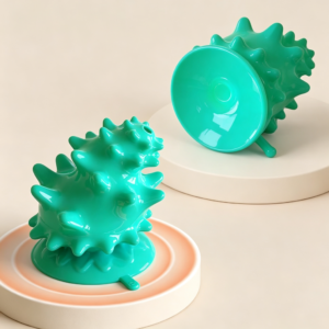 Conch Shape Dog Chew Toy with Suction Cup & Squeaker