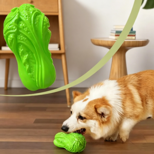 Cabbage Shape Squeaky Dog Chew Toy