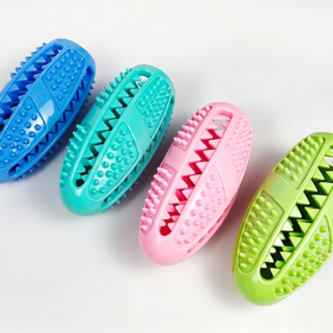 Dog Treat Dispensing Chew Ball, Durable Teeth Cleaning Interactive Dog Toy