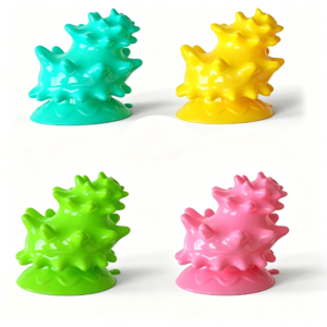Conch Shape Dog Chew Toy with Suction Cup & Squeaker