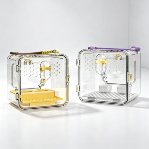 Transparent Treasure Box Small Pet Travel Carrier