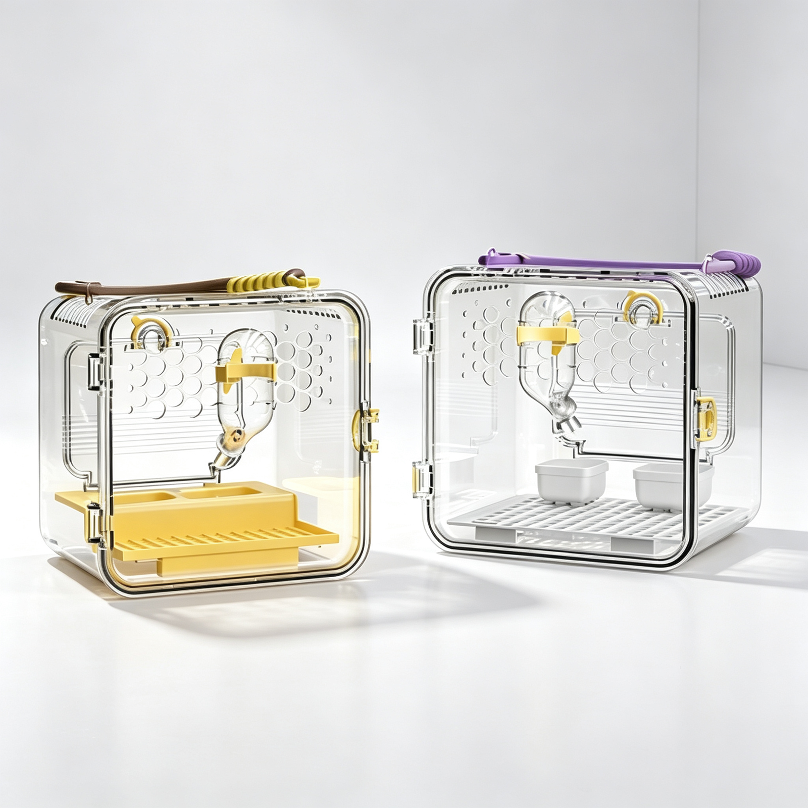 Transparent Treasure Box Small Pet Travel Carrier