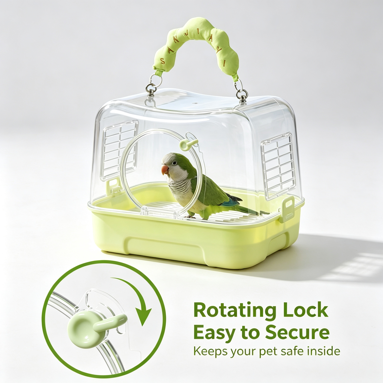 Clear Vision Bird & Small Pet Travel Carrier - 图片 3