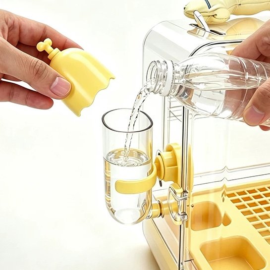 120ml Parrot Water Dispenser, No Drip Bird Water Bottle with 304 Stainless Steel Nozzle - 图片 5